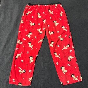 Vintage Y2K 2003 Betty Boop and Pudgy Cotton Pajama Pants size XL Cartoon